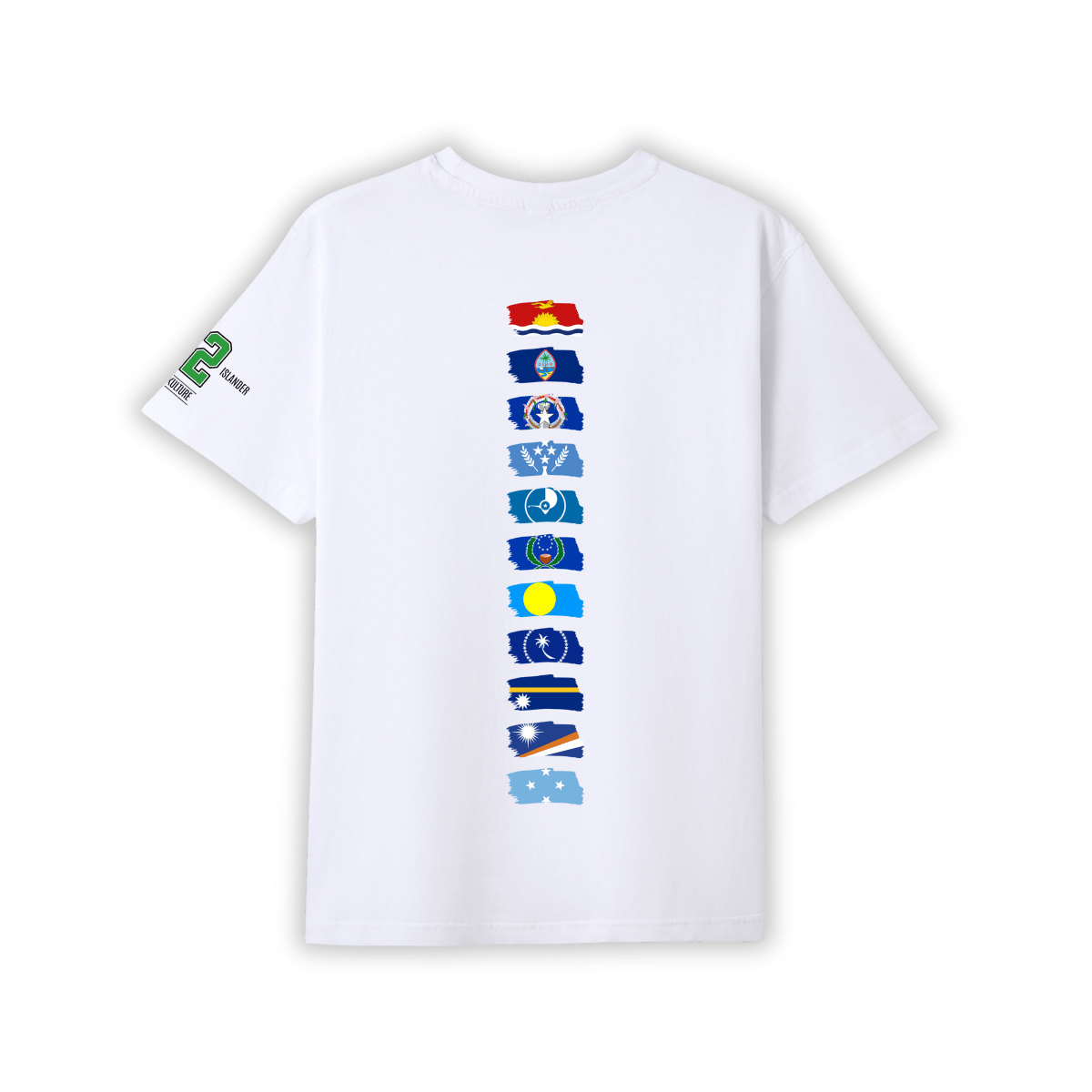 Micronesian Black N White Tee – Limited Drop (All Flags) - Nesian Kulture