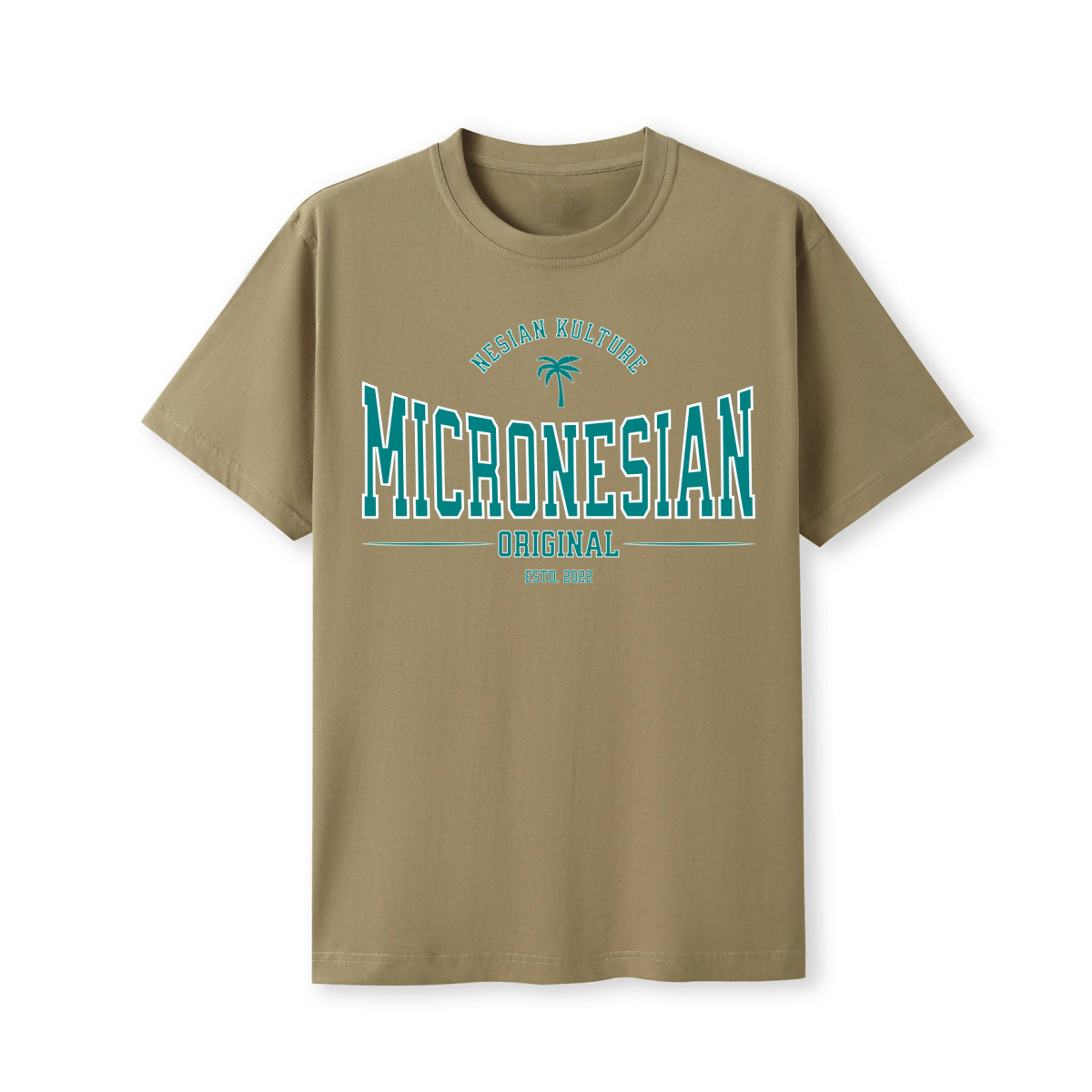 Micronesian - Iconic Palm Flag Modern Tee - Nesian Kulture