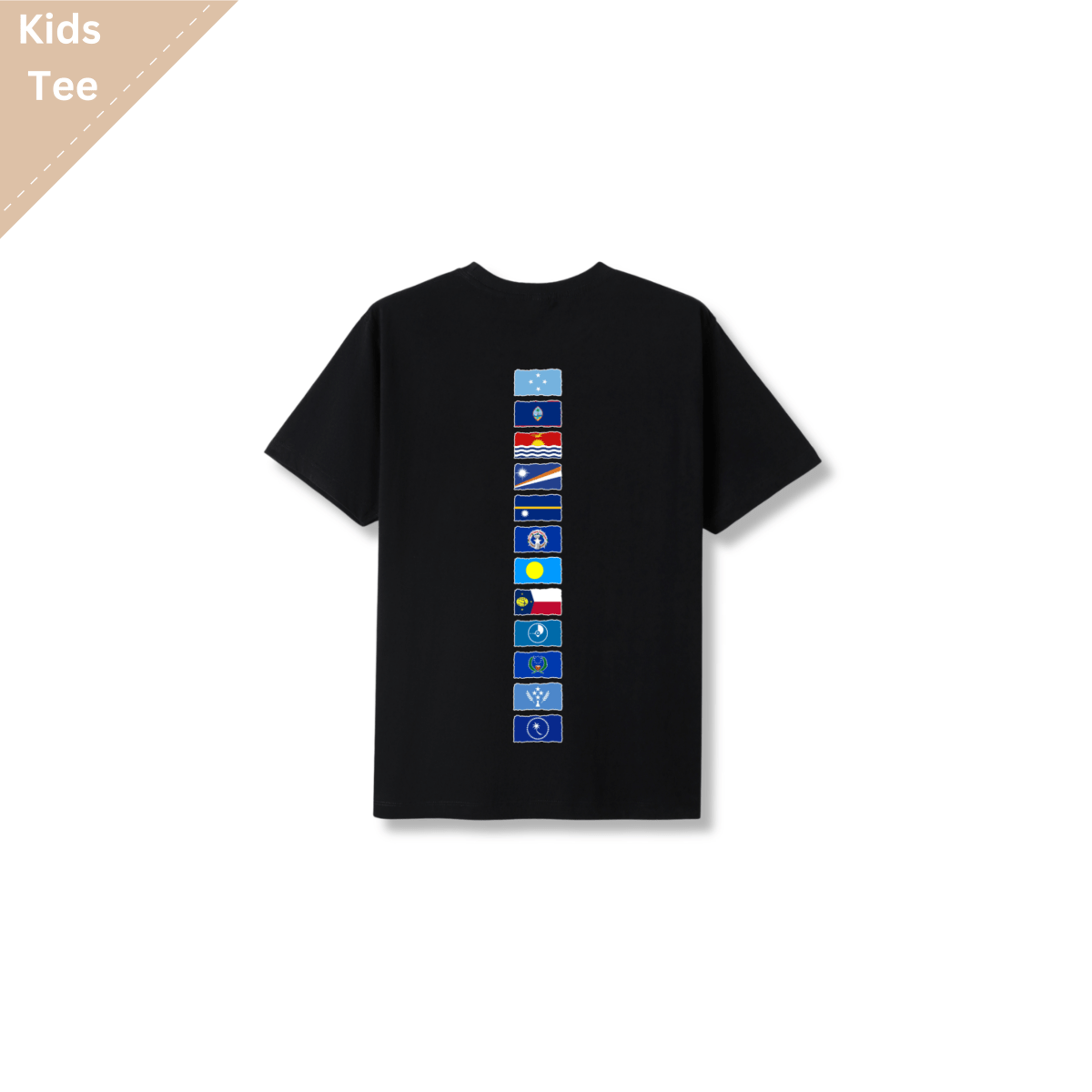 Micronesian Iconic Palm Flag Tee - Kids - Nesian Kulture