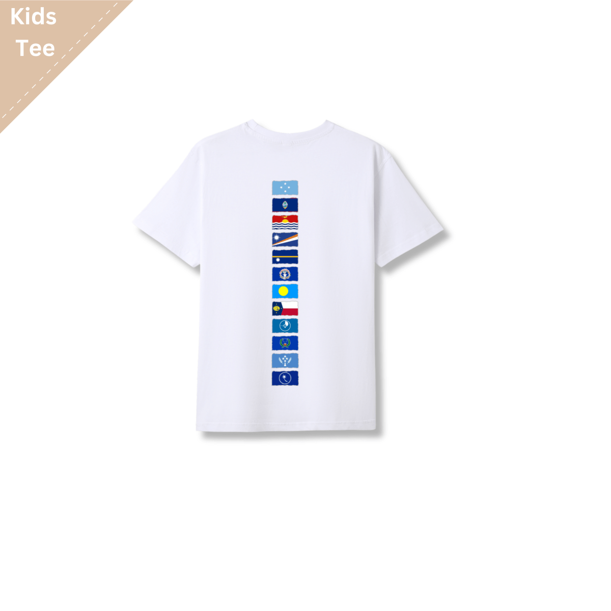 Micronesian Iconic Palm Flag Tee - Kids - Nesian Kulture