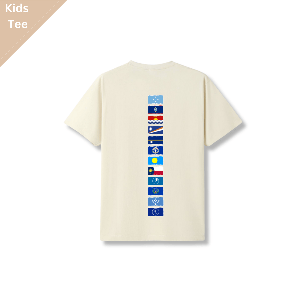 Micronesian Iconic Palm Flag Tee - Kids - Nesian Kulture