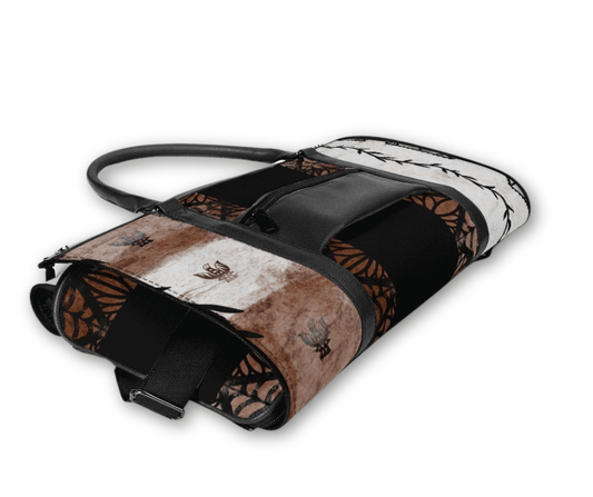 NGATU PU Leather Foldable Travel Bag – Ngatu / Tapa Inspired - Nesian Kulture