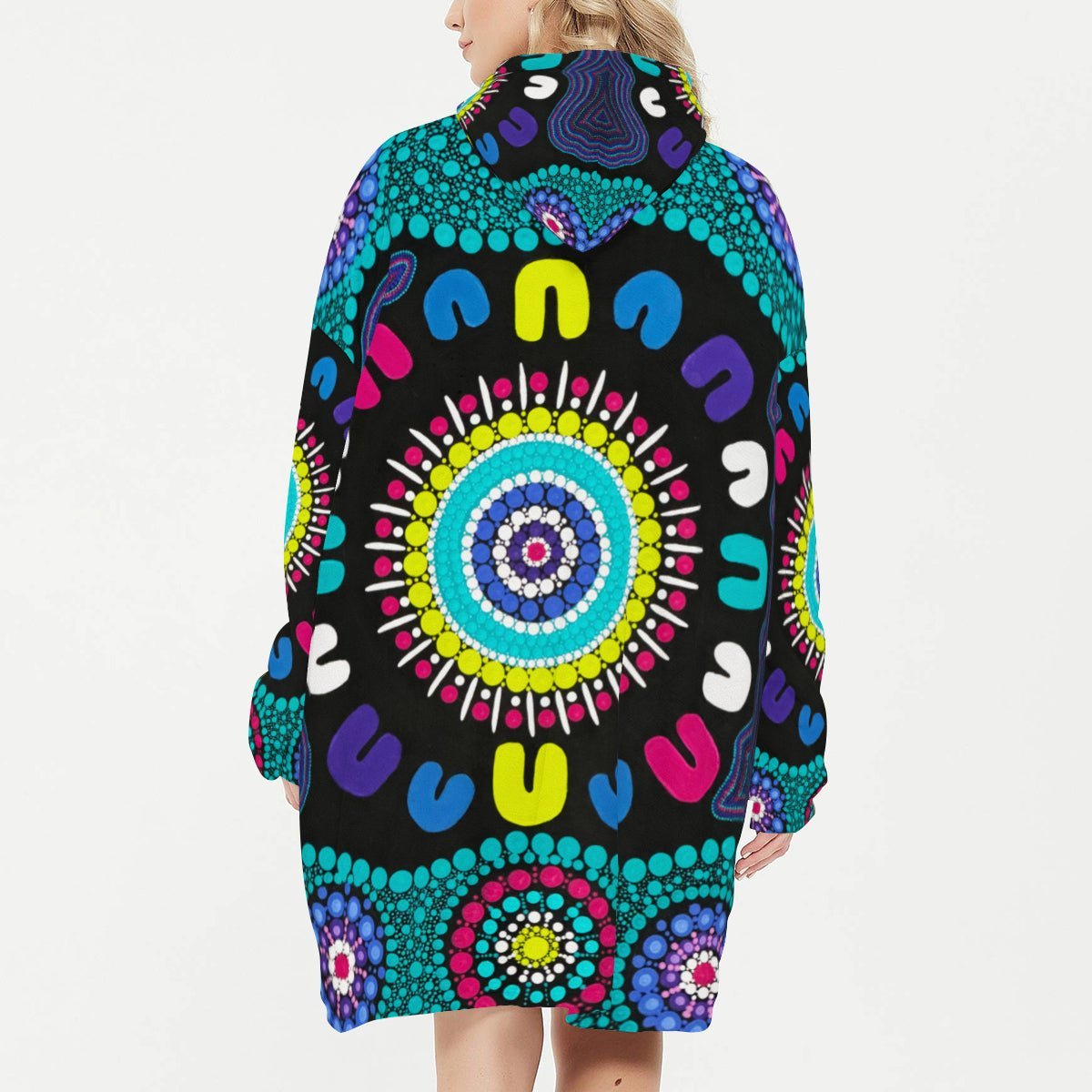 Passing Down Knowledge Snug Blanket Hoodie - Leigh - Anne Johnson - Nesian Kulture