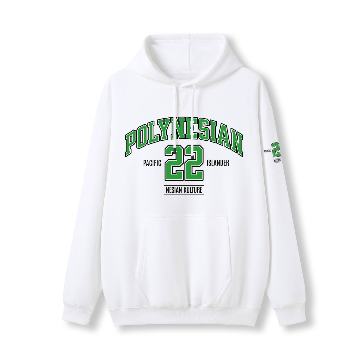 Polynesian Black N White Hoodie – Limited Drop (All Flags) - Nesian Kulture