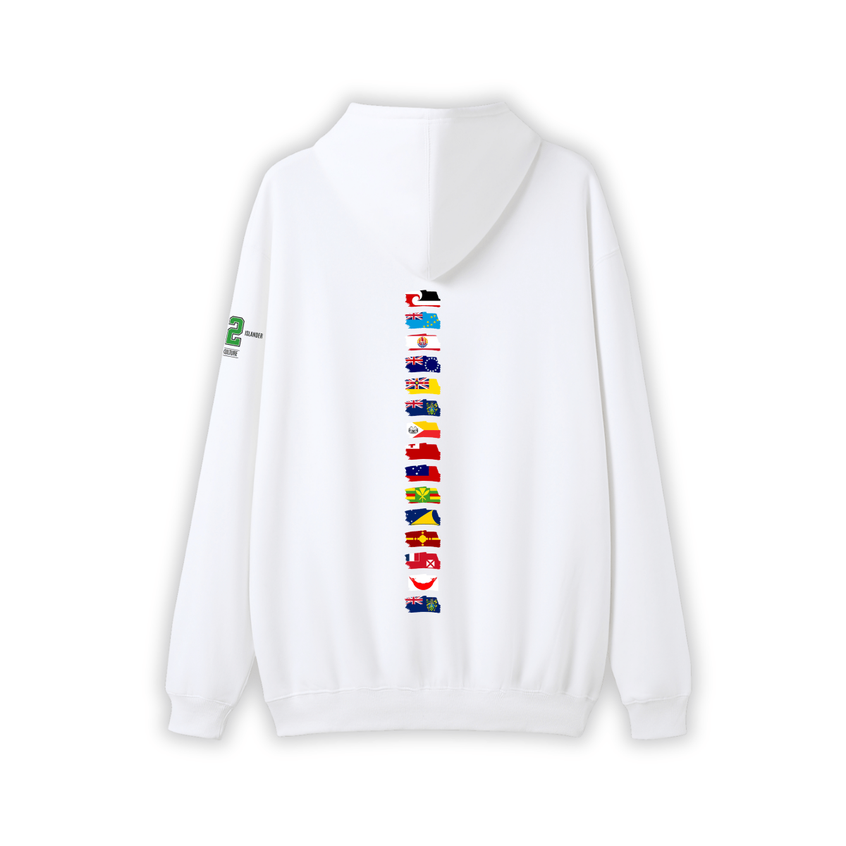 Polynesian Black N White Hoodie – Limited Drop (All Flags) - Nesian Kulture