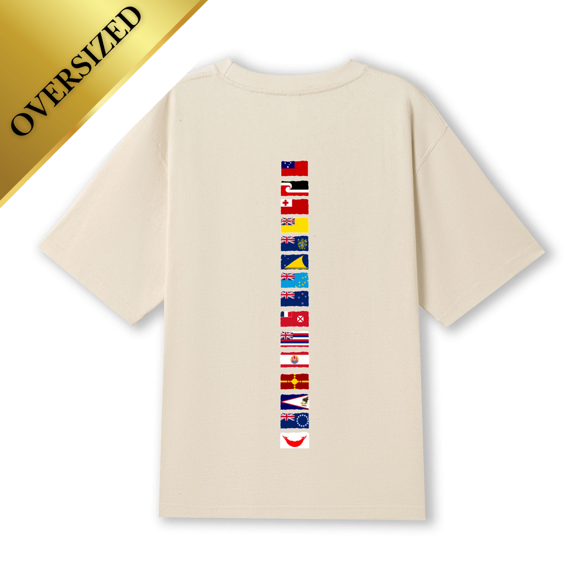 Polynesian - Iconic Palm Flag Oversized Tee - Nesian Kulture