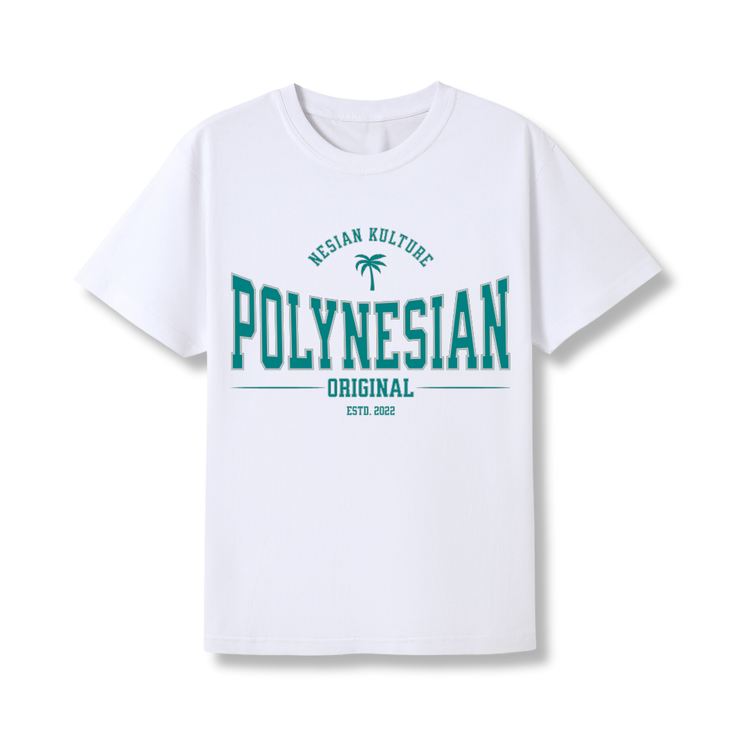 Polynesian - Iconic Palm Flag Tee - Nesian Kulture