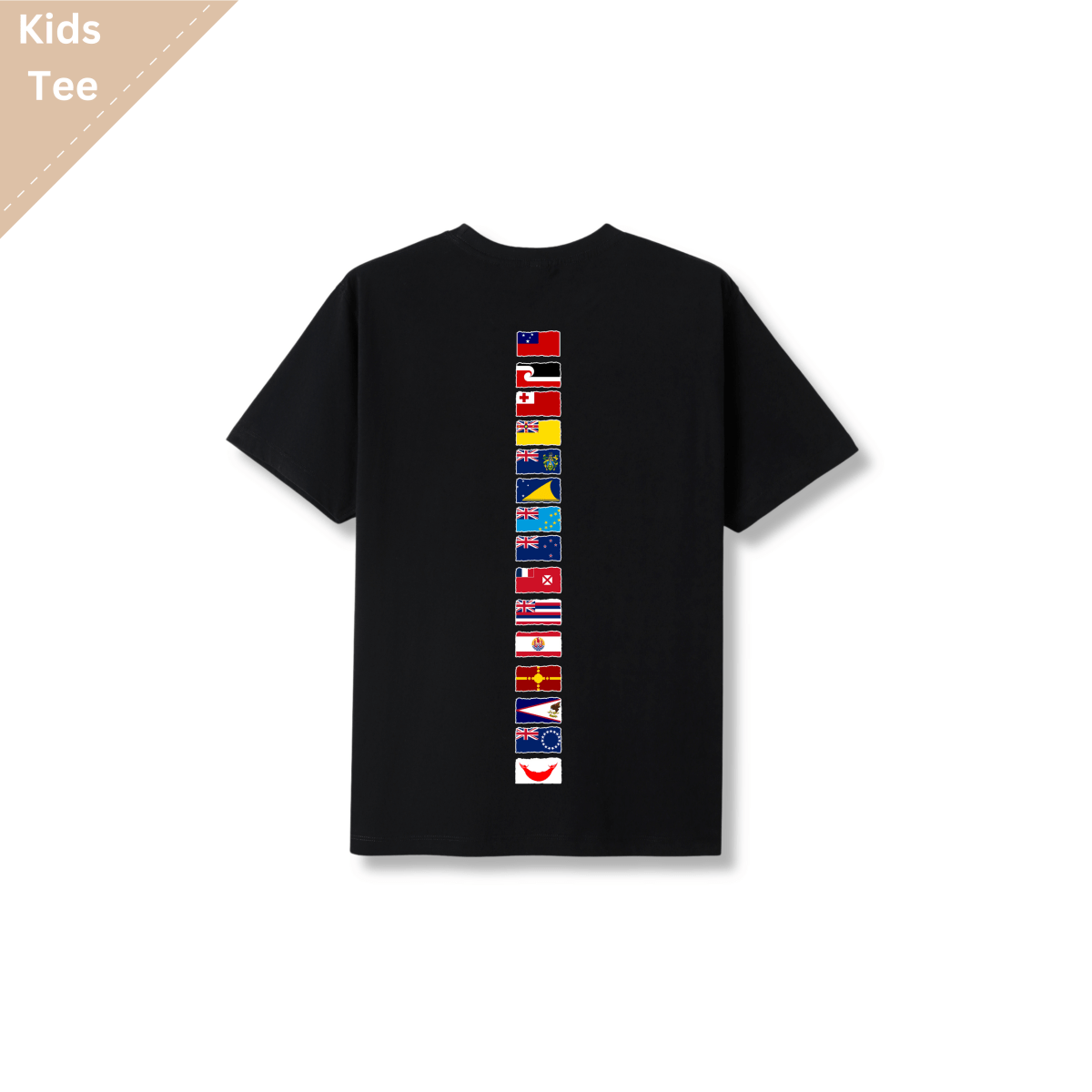 Polynesian Iconic Palm Flag Tee - Kids - Nesian Kulture