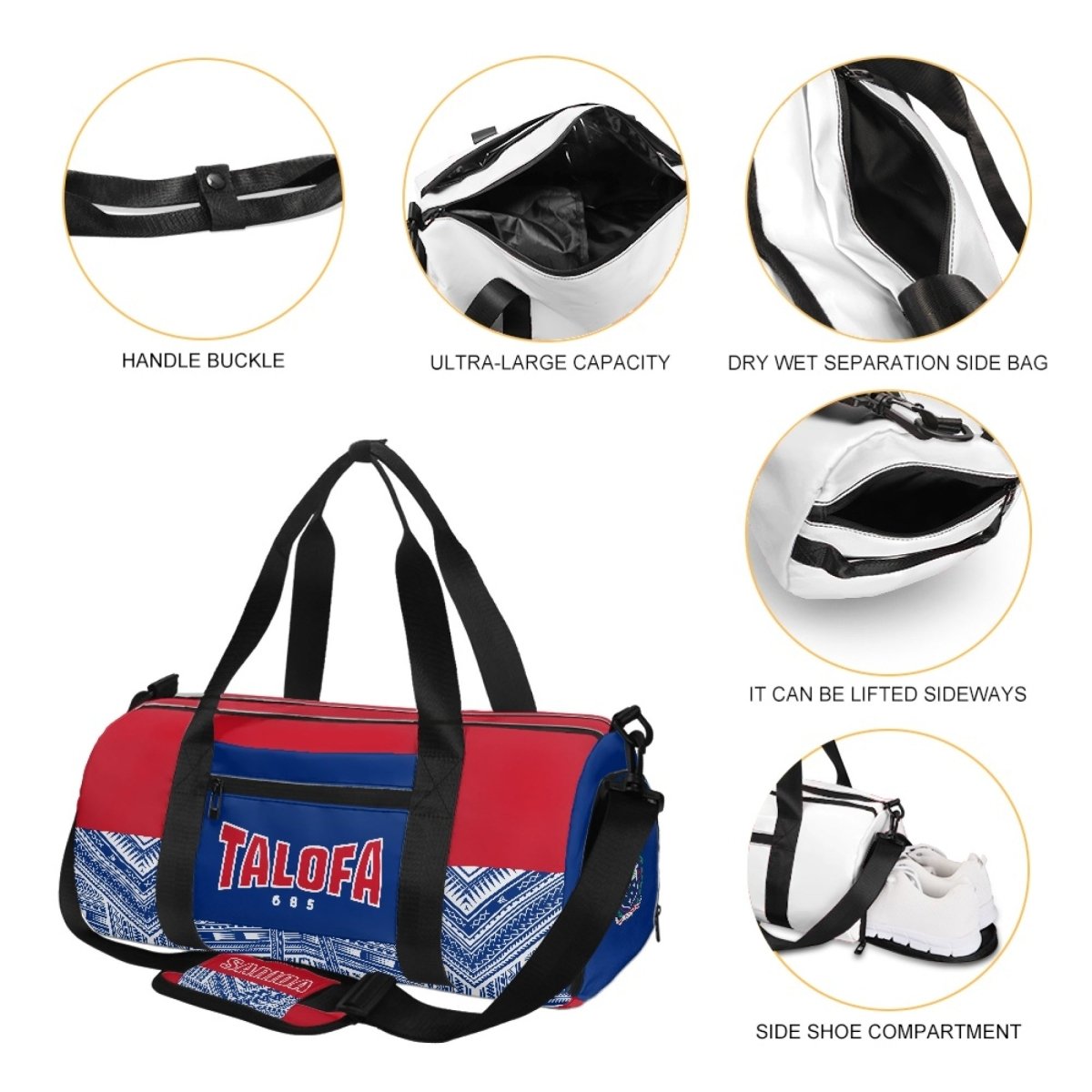 Talofa Samoa Performance Gym Bag - Nesian Kulture