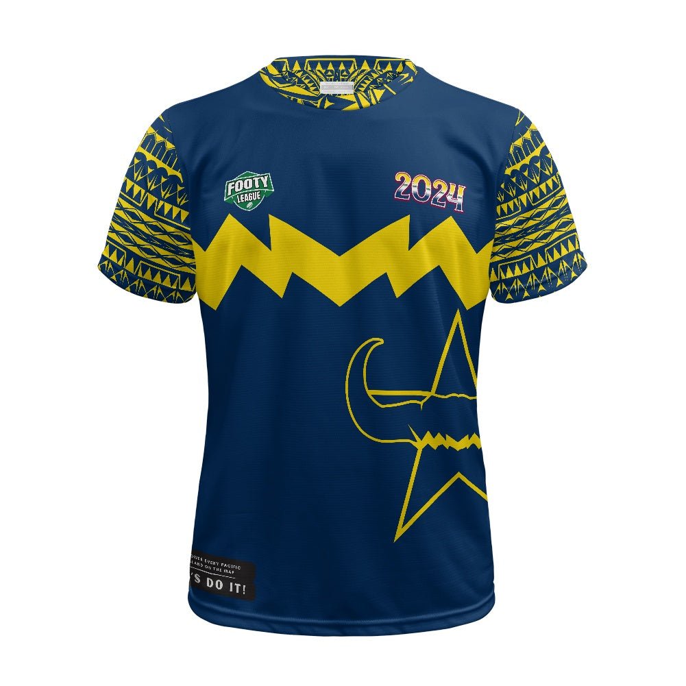 North Queensland Cowboys Pacific Island Rugby League Tee - Cook Islands - Nesian Kulture
