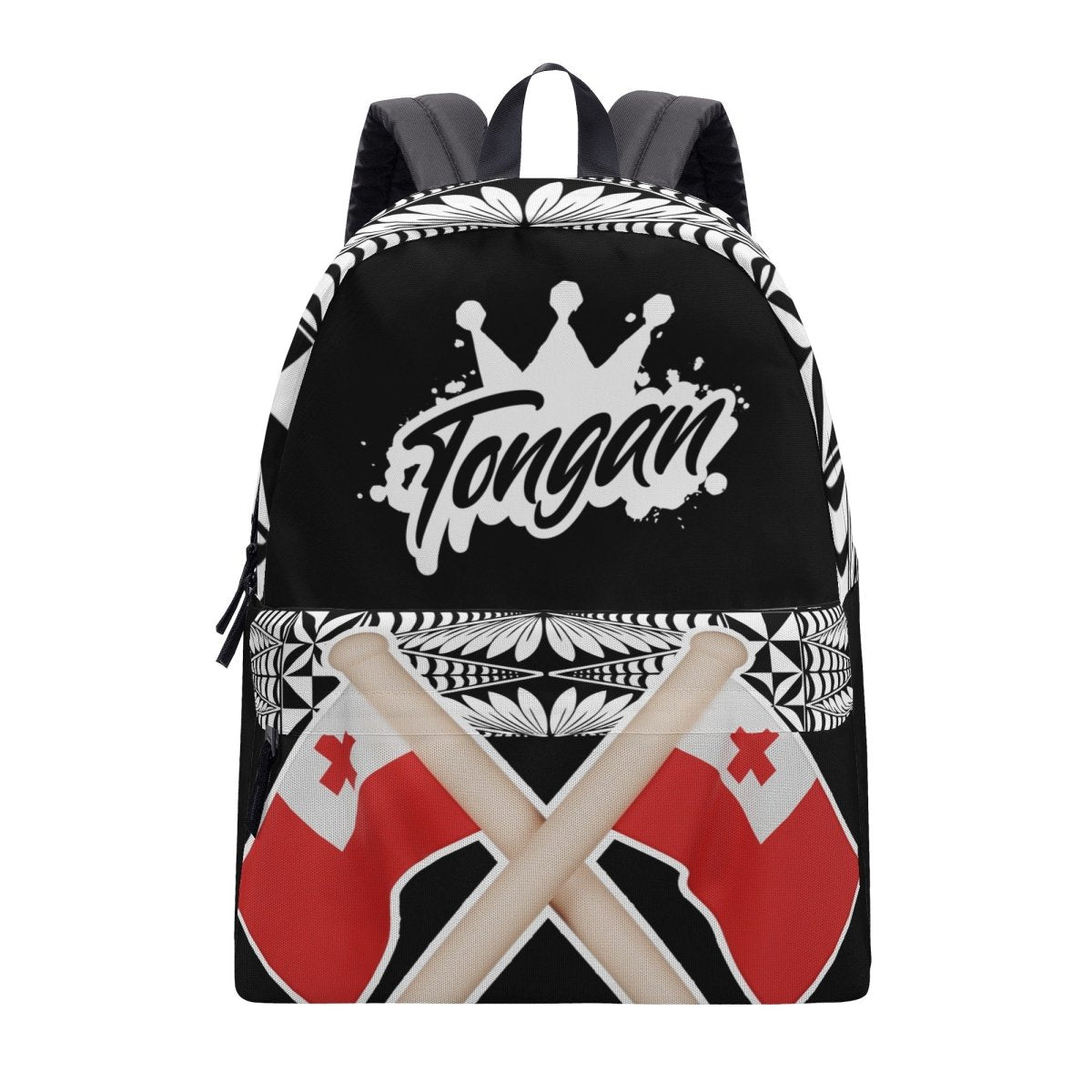 Tongan Crown Backpack - Black - Nesian Kulture