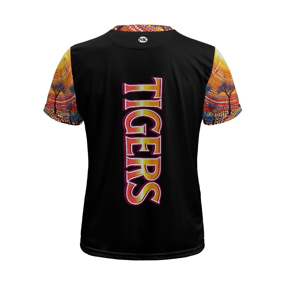West Tigers Pacific Island Rugby League Tee - Aboriginal - Nesian Kulture